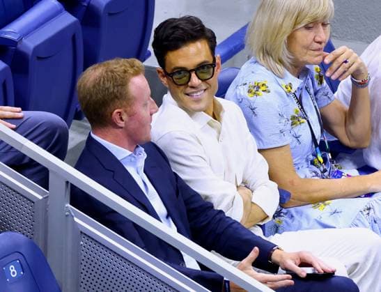 Celebs at the US Open - New York Rami Malek attends the Men Semi Final at the US Open in New York on September 11, 2026. Photo by Dylan Travis ABACAPRESS.COM New York NY United States  Copyright: xDylanxTravis ABACAx