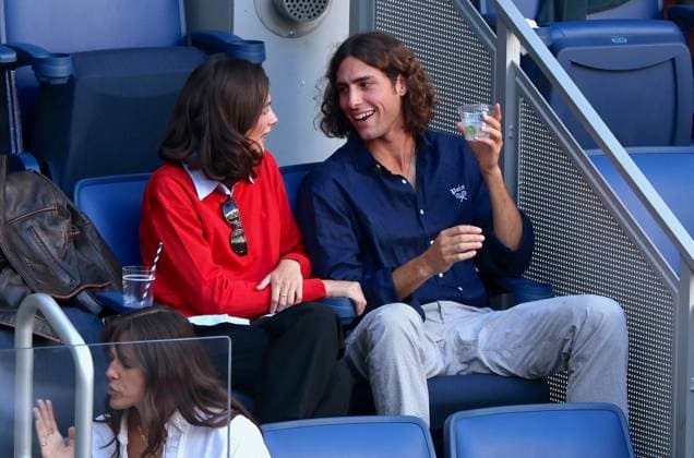 Celebs at The US Open - New York City Diana Silvers with a mysterious man attend the Men Semi Final at the US Open in New York on September 11, 2026. Photo by Dylan Travis ABACAPRESS.COM New York NY United States  Copyright: xDylanxTravis ABACAx