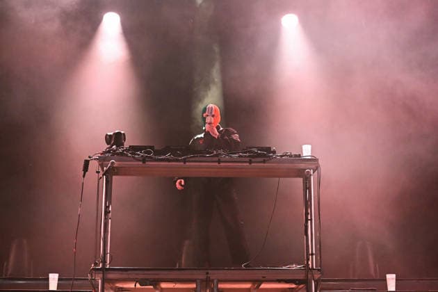 Fete de l Huma - Day 1 Kneecap performs during the Fete de l Humanite in Le Plessis-Pate Bretigny-sur-Orge, France on September 11, 2026. Photo by Christophe Meng ABACAPRESS.COM Bretigny-sur-Orge, France  Copyright: xMengxChristophe ABACAx