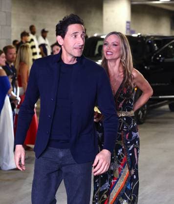 US Open - Adrien Brody and partner Georgina Chapman Arrival - New York Adrien Brody and partner Georgina Chapman arrive at the men semi final Tiafoe vs Shelton at the US Open in New York on September 11, 2026. Photo by Charles Guerin ABACAPRESS.COM New York City NY United States  Copyright: xGuerinxCharles ABACAx