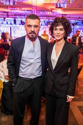 ABB SCHAUSPIELPREIS- Edin Hasanovic und Melika Foroutan zu Gast bei der Verleihung des Deutschen Schauspielpreis 2026 im Hotel Pullman Berlin Schweizerhof am 11.09.2025 in Berlin