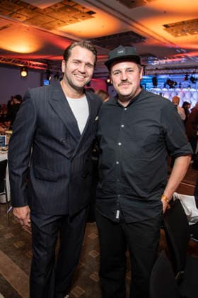 ABB SCHAUSPIELPREIS- Pierre Kiwitt und James Rutherford zu Gast bei der Verleihung des Deutschen Schauspielpreis 2026 im Hotel Pullman Berlin Schweizerhof am 11.09.2025 in Berlin