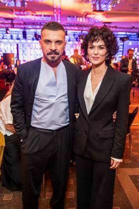 ABB SCHAUSPIELPREIS- Edin Hasanovic und Melika Foroutan zu Gast bei der Verleihung des Deutschen Schauspielpreis 2026 im Hotel Pullman Berlin Schweizerhof am 11.09.2025 in Berlin