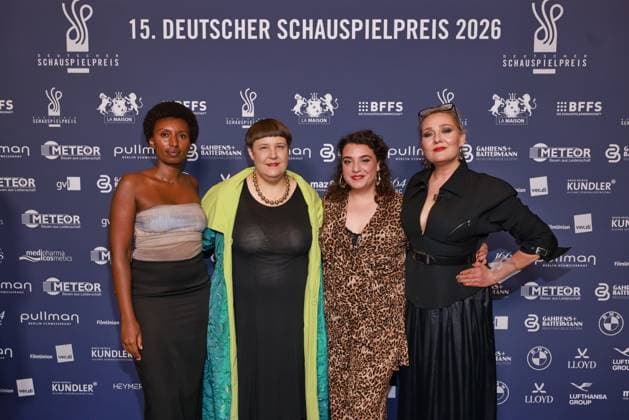 Deutscher Schauspielpreis 2026 Diane Izabiliza, Sirrke Möller, nuriye Jendroßek, Ina Stock Roter Teppich zu 15 Jahre Deutscher Schauspielpreis und 20 Jahre BFFS, Pullman Berlin Schweizerhof, Datum: 11.09.2026 Copyright: xEventpress Kratschx