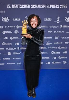 Deutscher Schauspielpreis 2026 Preisträgerin Imaya Ugwonno 15 Jahre Deutscher Schauspielpreis und 20 Jahre BFFS, Pullman Berlin Schweizerhof, Datum: 11.09.2026 Copyright: xEventpress Kratschx