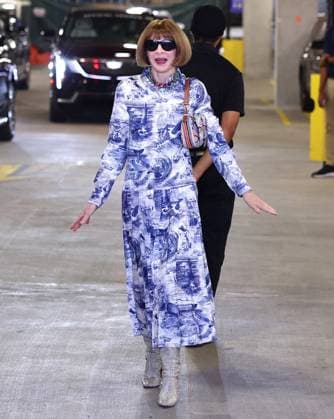 US Open - Anna Wintour Arrival - New York Anna Wintour arrives at the men semi final Tiafoe vs Shelton at the US Open in New York on September 11, 2026. Photo by Charles Guerin ABACAPRESS.COM New York City NY United States  Copyright: xGuerinxCharles ABACAx