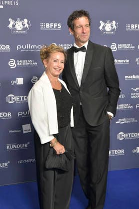 Gabrielle Carteris und Dominick Luquer bei der Verleihung des Deutschen Schauspielpreises 2026 im Hotel Pullman Berlin Schweizerhof. Berlin, 11.09.2026