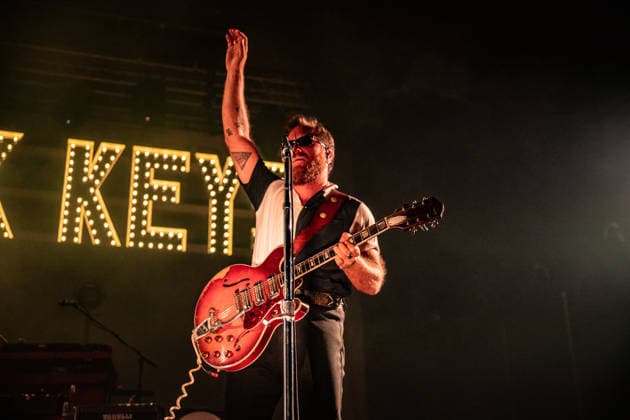 The Black Keys performs live at Alcatraz in Milan, Italy - 11 Sept 2026 Musician and record producer Dan Auerbach, frontman and guitarist of The Black Keys performs live at the Alcatraz as part of their Peaches n Kream World Tour 2026. Milan Italy Copyright: xCarloxVerganix xSOPAxImagesx BK26(8)