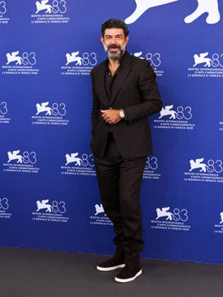 IPA88435188 - Venice International Film Festival 2026 - Day 11. Photocall for the film Dio Ride. Pictured: Pierfrancesco Favino  Copyright: xAlbertoxTerenghix xPoolxPhotoxEventsx08x IPA88435188