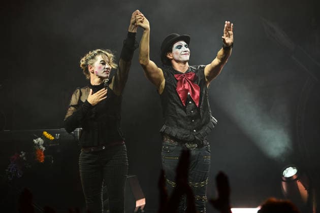 The Dresden Dolls performing at Electric Brixton in London LONDON, ENGLAND - SEPTEMBER 11: Amanda Palmer and Brian Viglione of ˜The Dresden Dolls™ performing at Electric Brixton on September 11, 2026 in London, England. CAP MAR MAR Great Britain UK Copyright: xMartinxHarris CapitalxPicturesx