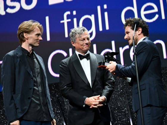 IPA88448323 - Venice, 83rd Venice International Film Festival 2026 - Night 11 - Closing Ceremony. Awards Ceremony. Pictured: Damiano Femfert, Tommaso Landucci  Copyright: xManuelexMangiarottix xPoolxPhotoxEventsx08x IPA88448323
