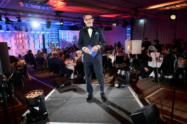 Deutscher Schauspielpreis 2026 Hans Werner Meyer Bühne Show 15 Jahre Deutscher Schauspielpreis und 20 Jahre BFFS, Pullman Berlin Schweizerhof, Datum: 11.09.2026 Copyright: xEventpressx