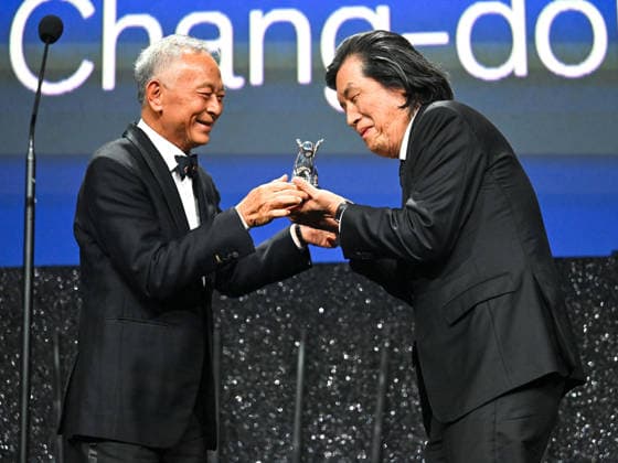IPA88451317 - Venice, 83rd Venice International Film Festival 2026 - Night 11 - Closing Ceremony. Pictured: Lee Chang-dong, Johnny To  Copyright: xManuelexMangiarottix xPoolxPhotoxEventsx08x IPA88451317