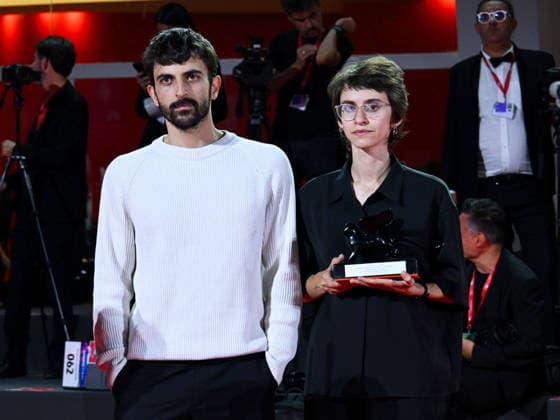 IPA88453360 - Venice, 83rd Venice International Film Festival 2026 - Night 11 - Closing Ceremony. Pictured: Yuval Abraham, Rachel Szor (Naza)  Copyright: xManuelexMangiarottix xPoolxPhotoxEventsx08x IPA88453360