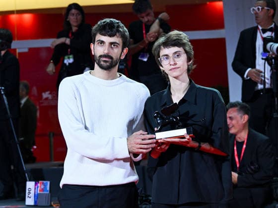IPA88453365 - Venice, 83rd Venice International Film Festival 2026 - Night 11 - Closing Ceremony. Pictured: Yuval Abraham, Rachel Szor (Naza)  Copyright: xManuelexMangiarottix xPoolxPhotoxEventsx08x IPA88453365