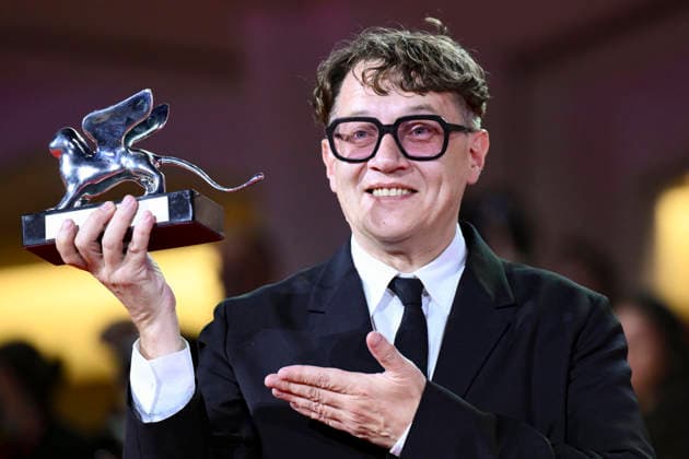 September 12, 2026, Venice, ITALY: Russian director Ilya Khrzhanovsky holds the Silver Lion for Best Director for Dau during the closing ceremony of the 83rd annual Venice International Film Festival, in Venice, Italy, 12 September 2026. The 83rd edition of the festival runs from 02 to 12 September 2026. ANSA ETTORE FERRARI. Venice ITALY  - ZUMAa110 20260912_zaf_a110_038 Copyright: xEttorexFerrarix