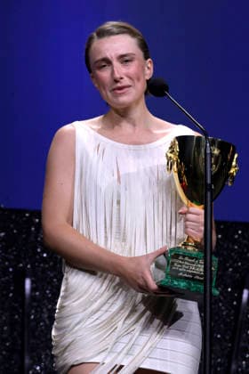 Closing Ceremony of the Venice International Film Festival Actress Laleh Marzban receives the Volpi Cup for Best Actress for *Falling House* during the closing gala of the Venice International Film Festival on September 11, 2026, in Venice, Italy. The festival, the oldest in the world, celebrated its 83rd edition this year. The international jury, chaired by Maggie Gyllenhaal, awarded the Golden Lion for Best Film and the other official prizes: the Grand Jury Prize, the Silver Lion for Best Director, Volpi Cups for Best Actress and Best Actor, Best Screenplay Award, Special Jury Prize, and the Marcello Mastroianni Award for a Young Performer. SEPTEMBER 12, 2026 VENICE FILM FESTIVAL FILM AWARDS ACTORS ACTRESSES DIRECTOR Venice, Italy Venice  Copyright: xRoccoxSpazianix 7769611