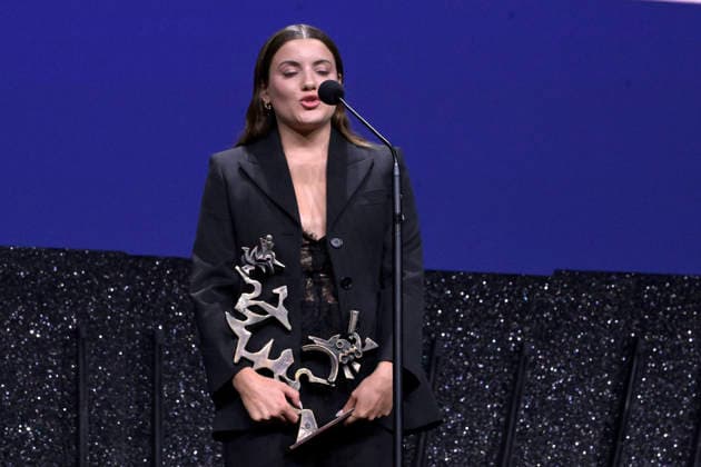 Closing Ceremony of the Venice International Film Festival Actress Malou Khebizi receives the Marcello Mastroianni Award for Best Emerging Performer for *A Place to Heal* during the closing gala of the Venice International Film Festival on September 11, 2026, in Venice, Italy. The festival, the oldest in the world, celebrated its 83rd edition this year. The international jury, chaired by Maggie Gyllenhaal, presented the Golden Lion for Best Film and the other official awards: the Grand Jury Prize, the Silver Lion for Best Director, Volpi Cups for Best Actress and Best Actor, Best Screenplay Award, Special Jury Prize, and the Marcello Mastroianni Award for Young Talent. SEPTEMBER 12, 2026 VENICE FILM FESTIVAL FILM AWARDS ACTORS ACTRESSES DI  Copyright: xRoccoxSpazianix 7769618