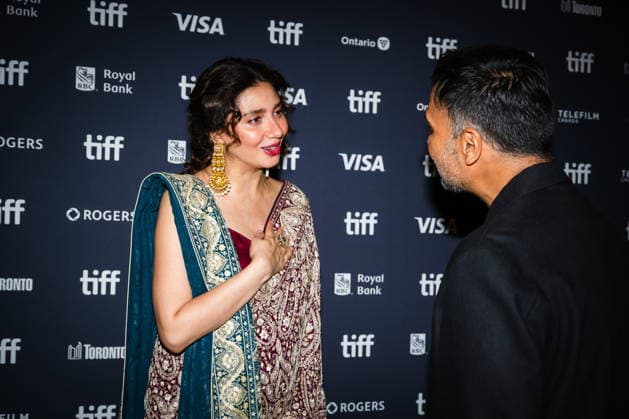 September 12, 2026, Toronto, On, Canada: Mahira Khan is pictured on the red carpet for Your Mother Your Mother Your Mother at the Toronto International Film Festival in Toronto, on Saturday, Sept. 12, 2026. Toronto Canada  - ZUMAc35_ 20260912_zaf_c35_248 Copyright: xLauraxProctorx