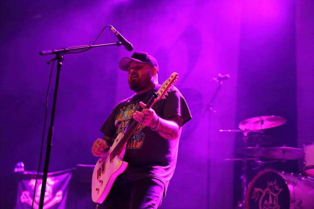 Chris Robertson von der Band Black Stone Cherry bei einem Konzert im Huxleys Neue Welt in Berlin, 12. September 2026. Black Stone Cherry Konzert Berlin
