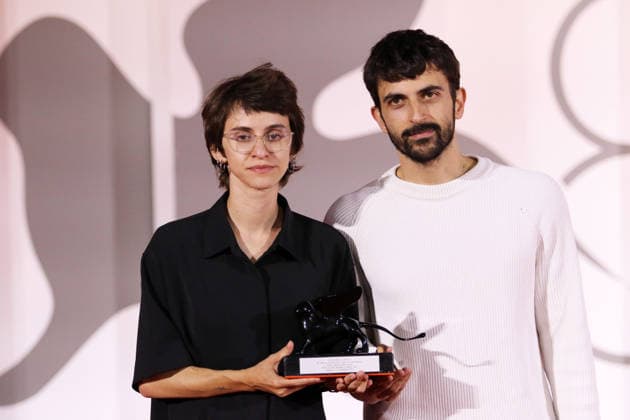 Italy, Lido di Venezia, September 12, 2026 - The Winners photocall of official Awards during the 83rd Venice International Film Festival. Europe, Italy, Lido di Venezia, September 12, 2026: Rachel Szor and Yuval Abraham pose with the Special Jury Prize Award for Naza at the Winners Photocall during the 83rd Venice International Film Festival at Sala Grande on September 12, 2026 in Venice, Italy., Credit:Ottavia Da Re Agenzia Sintesi Avalon Italy, Venice Copyright: xOttaviaxDaxRex xAgenziaxSintesix xAvalonx 1134128080
