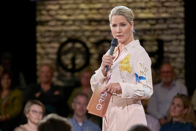 Judith Rakers bei der Aufzeichnung der RB Talkshow 3nach9 im Radio Bremen-Studio. Bremen, 11.09.2026