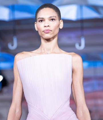 NY: Pamella Roland Fashion show Spring Summer 27 Model walks runway for Pamella Roland Spring Summer 2027 show during SS27 Fashion Week at Metropolitan Pavilion in New York, NY on September 11, 2026. New York New York United States Copyright: LevxRadin