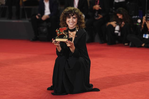 Foto IPP - cifala daniele Lido di Venezia 12 09 2026 festival del cinema 83esima mostra del cinema Nella foto: May el-Toukhy con il leone d oro per il film Woman Unknown Winners Photocall - The 83rd Ven