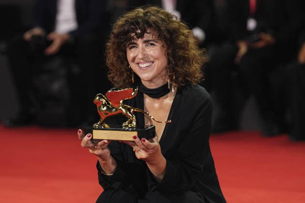 Foto IPP - cifala daniele Lido di Venezia 12 09 2026 festival del cinema 83esima mostra del cinema Nella foto: May el-Toukhy con il leone d oro per il film Woman Unknown Winners Photocall - The 83rd Ven