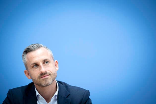 Ulrich Siegmund, Bundespressekonferenz DEU, Deutschland, Germany, Berlin, 07.09.2026 Ulrich Siegmund , AfD-Spitzenkandidat AfD Alternative für Deutschland in Sachsen-Anhalt waehrend der Bundespressekonferenz zum Thema Landtagswahl in Sachsen-Anhalt in Berlin Deutschland en: Ulrich Siegmund , lead candidate for the AfD Alternative for Germany in Saxony-Anhalt during the federal press conference regarding the state election in Saxony-Anhalt held in Berlin Germany .