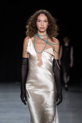 September 11, 2026, New York, New York, United States: A model walks the runway.Models walk the runway at the Christian Cowan fashion show during New York Fashion Week at The Glasshouse on September 11, 2026 in New York City. New York United States  - ZUMAs197 20260911_aaa_s197_1058 Copyright: xRonxAdarx