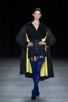 September 11, 2026, New York, New York, United States: A model walks the runway.Models walk the runway at the Christian Cowan fashion show during New York Fashion Week at The Glasshouse on September 11, 2026 in New York City. New York United States  - ZUMAs197 20260911_aaa_s197_1073 Copyright: xRonxAdarx