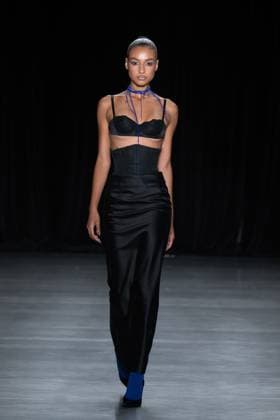September 11, 2026, New York, New York, United States: A model walks the runway.Models walk the runway at the Christian Cowan fashion show during New York Fashion Week at The Glasshouse on September 11, 2026 in New York City. New York United States  - ZUMAs197 20260911_aaa_s197_1080 Copyright: xRonxAdarx