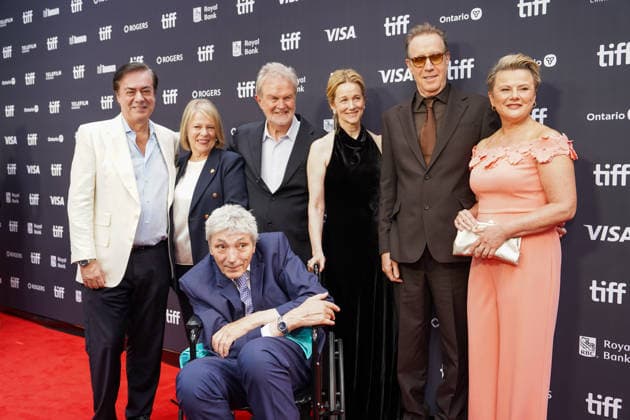 2026 Toronto International Film Festival - ˜Onwards and Sideways™ Premiere (L-R) John Gore, John Madden, Laura Linney, Rhys Ifans, Monica Dolan attend the red carpet for the ˜Onwards and Sideways™ premiere during the 2026 Toronto International Film Festival (TIFF) at Roy Thomson Hall. on September 13, 2026 in Toronto, Canada. (Photo by Leonardo Ramirez Eyepix Group) Copyright: xLeonardoxRamirez xEyepixxGroupx LR13092026-03583
