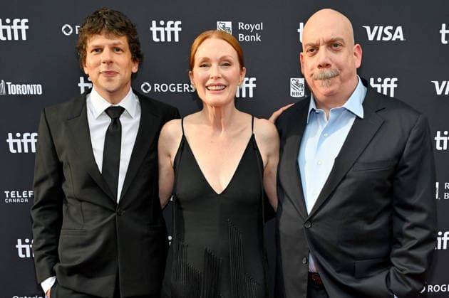 TIFF Toronto Screening The Debut Jesse Eisenberg, Julianne Moore, Paul Giamatti attending the screening of The Debut ahead of Toronto International Film Festival (TIFF) in Toronto, Canada on September 13, 2026. Photo by Julien Reynaud APS-Medias ABACAPRESS.COM Toronto Canada  Copyright: xReynaudxJulien APS-Medias ABACAx