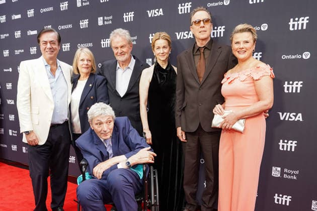 Arrivals for Onwards and Sideways™ premiere during the 2026 Toronto International Film Festival (TIFF) at Roy Thomson Hall Featuring: John Gore, John Madden, Laura Linney, Rhys Ifans, Monica Dolan, Paul Mayhew-Archer Where: Toronto, Ontario, Canada When: 13 Sep 2026 Credit: Leonardo Ramirez EyePix INSTARimages EDITORIAL USE ONLY. NOT FOR USE BY NEWSPAPERS BASED IN THE UK. Copyright: xx instar56016858