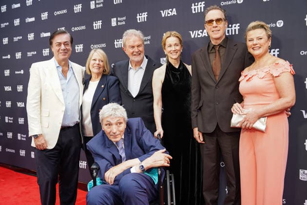 Arrivals for Onwards and Sideways™ premiere during the 2026 Toronto International Film Festival (TIFF) at Roy Thomson Hall Featuring: John Gore, John Madden, Laura Linney, Rhys Ifans, Monica Dolan, Paul Mayhew-Archer Where: Toronto, Ontario, Canada When: 13 Sep 2026 Credit: Leonardo Ramirez EyePix INSTARimages EDITORIAL USE ONLY. NOT FOR USE BY NEWSPAPERS BASED IN THE UK. Copyright: xx instar56016859