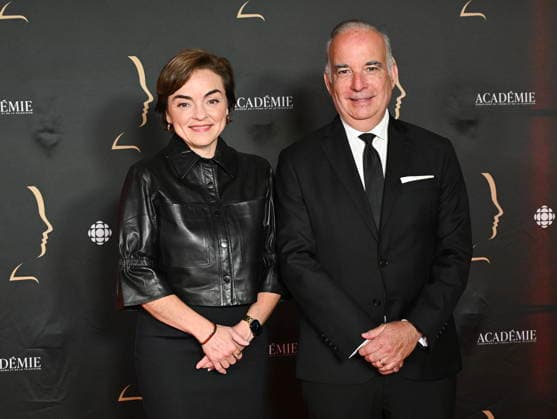 September 13, 2026, Montreal, Pq, Canada: Coalition Avenir Quebec Leader Christine Frechette and husband Guy Nadeau arrive at the Gala Gemeaux awards ceremony in Montreal, on Sunday, Sept. 13, 2026. Montreal Canada  - ZUMAc35_ 20260913_zaf_c35_131 Copyright: xGrahamxHughesx