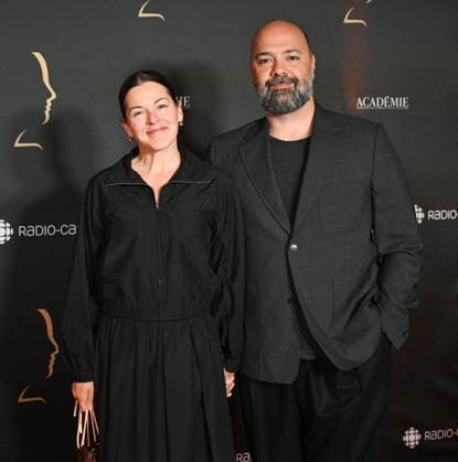 September 13, 2026, Montreal, Pq, CANADA: Mani Soleymanlou, right, and Sophie Cadieux pose as they arrive at the Gala Gemeaux awards ceremony in Montreal, on Sunday, Sept. 13, 2026. Montreal CANADA  - ZUMAc35_ 20260913_zaf_c35_151 Copyright: xGrahamxHughesx