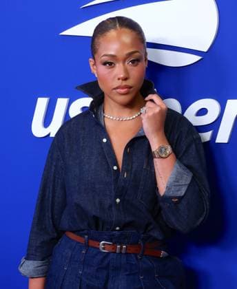 US Open - Celebs Arrive At The Men s Final Jordyn Woods arrives at the Men s Final during the US Open in New York, NY on September 13, 2026. Photo by Charles Guerin ABACAPRESS.COM New York city NY United Arab Emirates  Copyright: xGuerinxCharles ABACAx