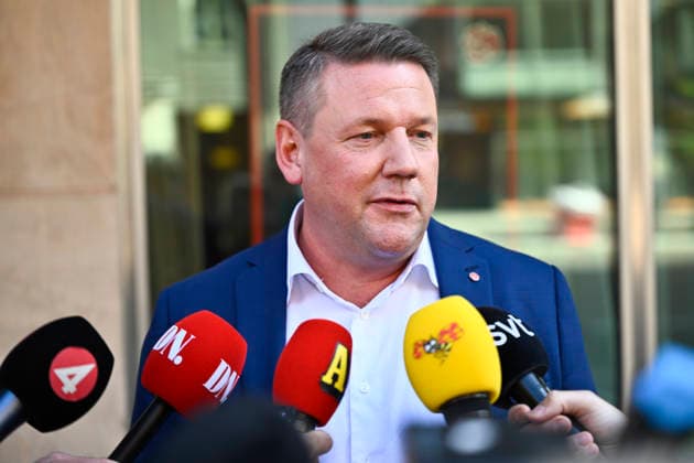 STOCKHOLM, SWEDEN 20260914 Social Democratic Party Secretary Tobias Baudin (S) at the Social Democratic Party headquarters on Sveavägen, the day after the election STOCKHOLM SWEDEN x12270x  Copyright: xMartinxPahlmblad TTx DAGEN EFTER VALET (S) 17FBfpBTpp4