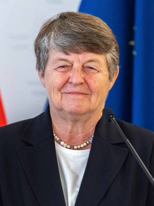 2026-09-14-Pressekonferenz Studienpräsentation Aufsichtsratsvorsitzende Brigitte Ederer (ÖBB-Holding) am 14. September 2026 bei der Pressekonferenz zur Präsentation der Ergebnisse der neuen FORBA-Studie Frauen in Aufsichtsräten im Palais Dietrichstein in Wien, Wien, Österreich.