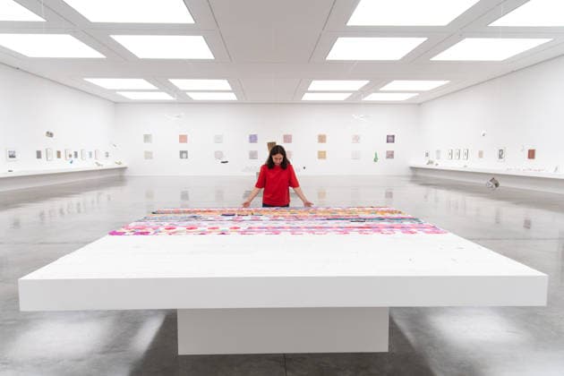 Gabriel Orozco s Chronotopic Exhibition Photocall at White Cube Bermondsey, London, UK Staff members view various artworks by Gabriel Orozco at a photocall for artist Gabriel Orozco s solo exhibition Chronotopic at White Cube Bermondsey, London, England, UK on Monday 14 September, 2026., Credit:Justin Ng Avalon UK, England, London, White Cube Bermondsey  Copyright: xJustinxNgx xAvalonx 1134492461