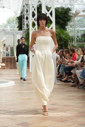 a Model attending Pedro del Hierro event during Pasarela Cibeles Mercedes-Benz Fashion Week Madrid 2026 in Madrid, on Monday, 14 September 2026 Cordon Press 