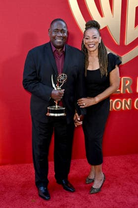 Ernest Harden Jr. mit Begleitung bei der 78. Primetime Emmy Awards Nominierten Party der Warner Bros. Television Group im BOA Steakhouse. West Hollywood, 13.09.2026