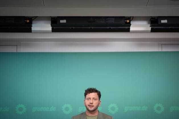 Pressekonferenz Bundesvorsitzender Felix Banaszak, Bündnis 90 Die Grünen, zu aktuellen Themen;Pressekonferenz Bundesvorsitzender Felix Banaszak, Bündnis 90 Die Grünen, zu aktuellen Themen, Berlin Berlin Deutschland Parteizentrale