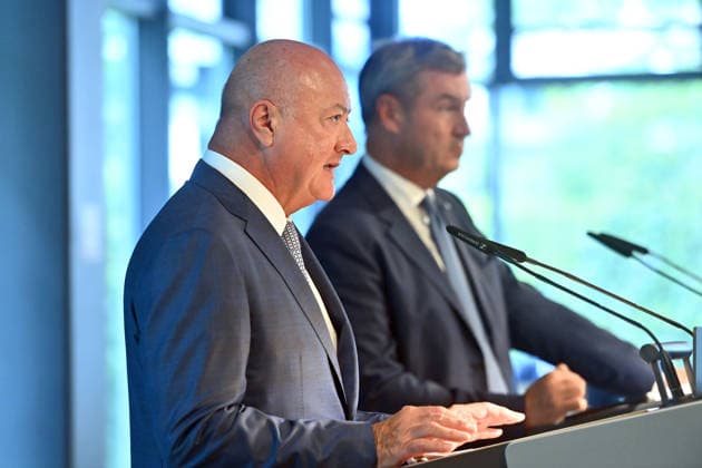 OEVP-Obmann, Bundeskanzler der Republik Oesterreich Dr. Christian Stocker, Markus SOEDER (Ministerpraesident Bayern und CSU Vorsitzender) , Pressekonferenz nach Klausurtagung des CSU Parteivorstands am 14.09.2026 in der CSU Landesleitung in Muenchen.