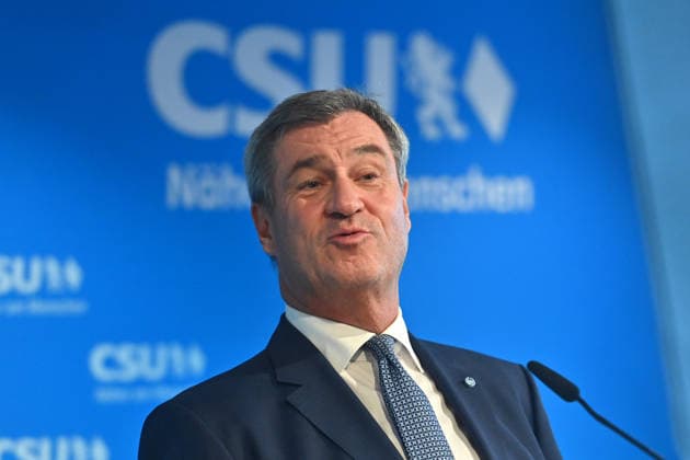 Markus SOEDER (Ministerpraesident Bayern und CSU Vorsitzender) , Einzelbild,angeschnittenes Einzelmotiv,Portraet,Portrait,Porträt. Pressekonferenz nach Klausurtagung des CSU Parteivorstands am 14.09.2026 in der CSU Landesleitung in Muenchen.
