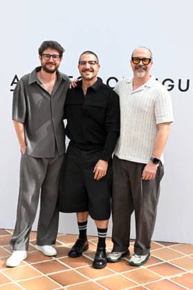 A host of familiar faces attend the Adolfo Domínguez fashion show at MBFWM. Gorka Otxoa, Raúl Tejón, and Fele Martínez attend the Adolfo Domínguez fashion show at MBFWM on September 14, 2026, in Madrid, Spain CELEBRITIES FASHION SHOW MBFWM José Madrid Madrid Spain  Copyright: xJosÃ xOlivax 7774732