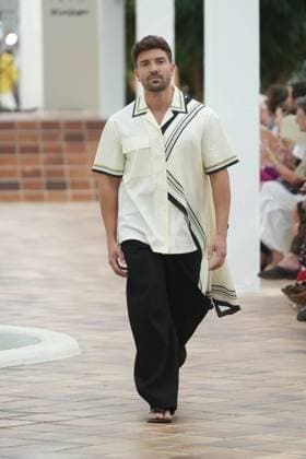 Pablo Alboran wears at collection runway a creation from Adolfo Dominguez during Pasarela Cibeles Mercedes-Benz Fashion Week Madrid 2026 in Madrid, on Monday ,14 September 2026. Cordon Press 